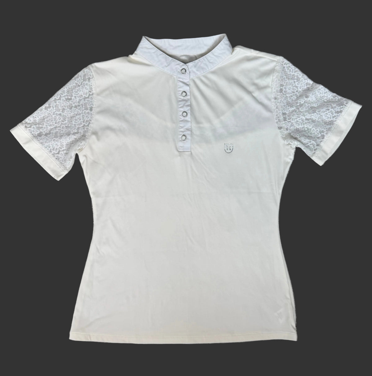 Harrison Howard Lace Short Sleeve Show Shirt – Size L