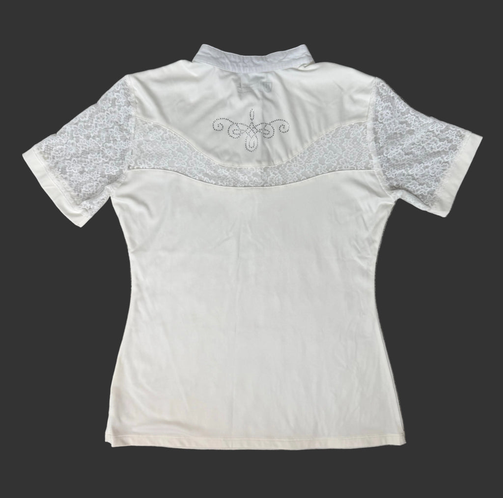 Harrison Howard Lace Short Sleeve Show Shirt – Size L