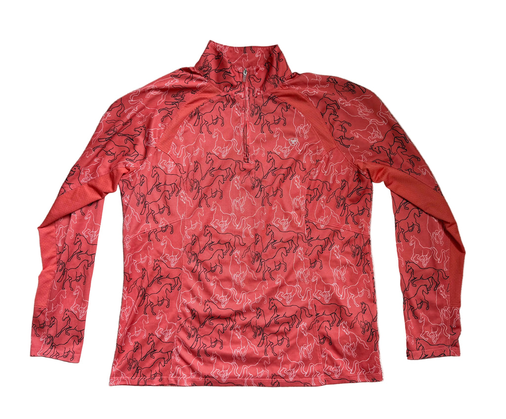 AriatTEK Horse Print Performance Shirt - XL