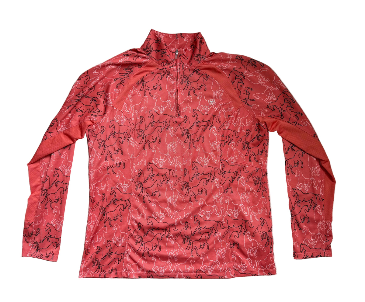 AriatTEK Horse Print Performance Shirt - XL